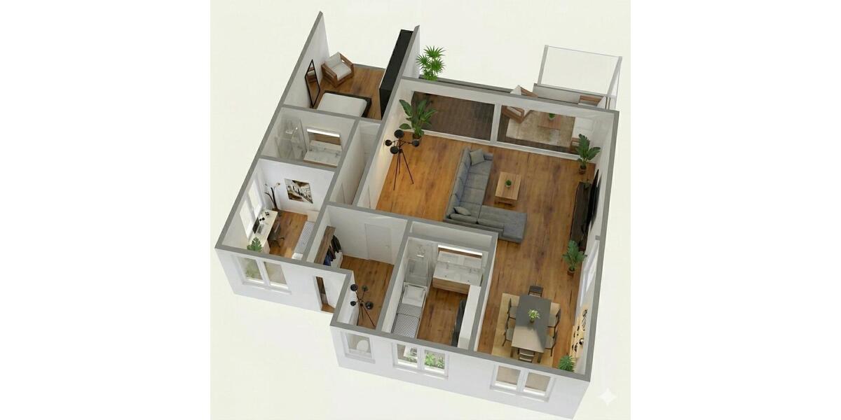 Erdgeschoßwohnung Isernhagen - 3 Zimmer, 125 m&sup2;, 1.687&euro; | Angebot:26338170