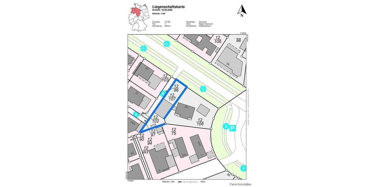 Grundstück Hannover / Seelhorst Seelhorst - 289.000&euro; | Angebot:26886371