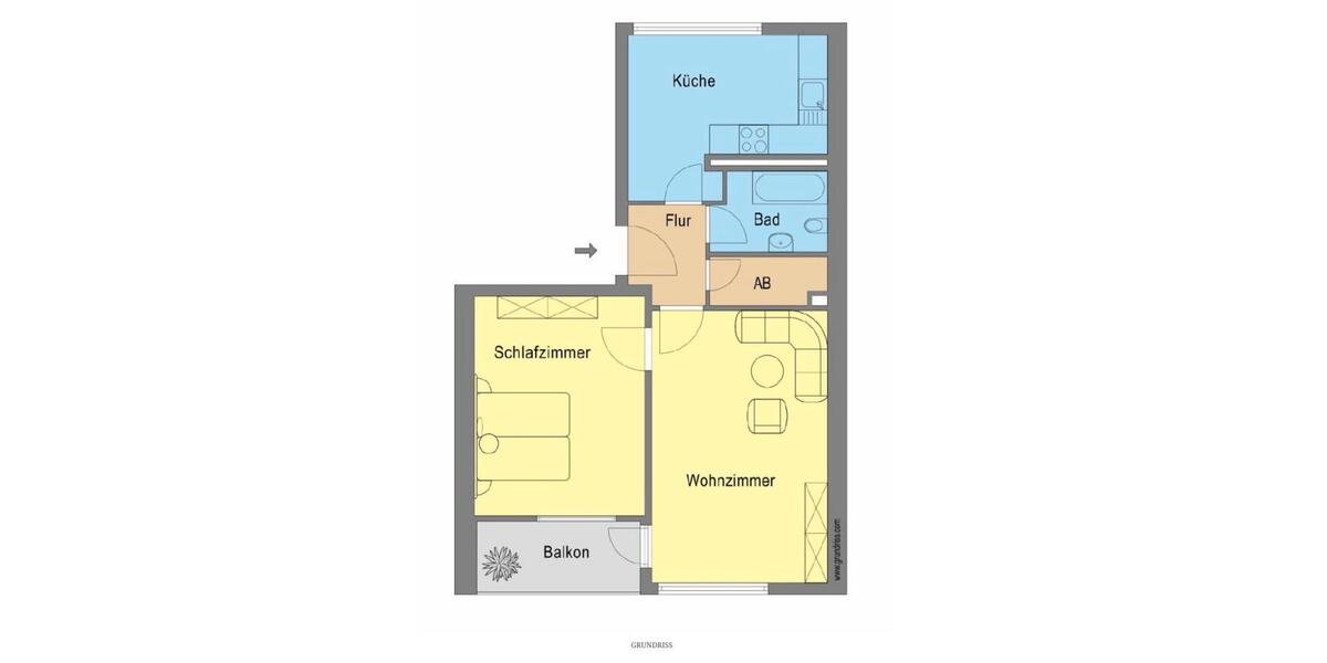 Etagenwohnung Garbsen - 2 Zimmer, 58 m&sup2;, 146.000&euro; | Angebot:27489390