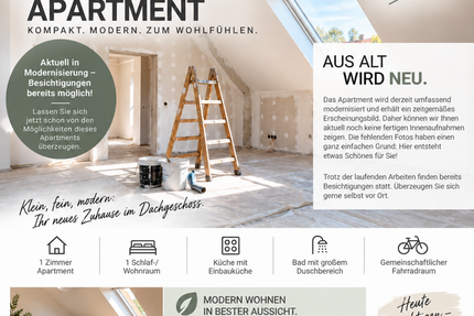 Wohnung Sarstedt - 1 Zimmer, 29 m&sup2;, 338&euro; | Angebot:27337086