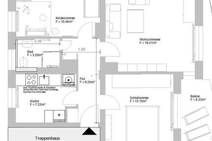 Wohnung Hannover Nord - 3 Zimmer, 63 m&sup2;, 1.075&euro; | Angebot:25169164
