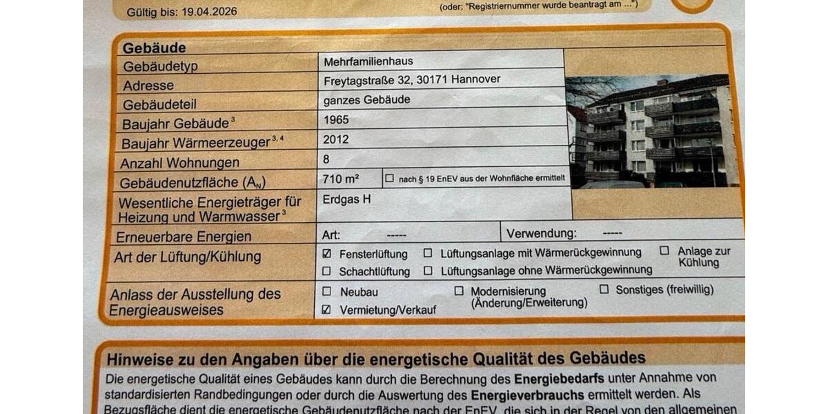Etagenwohnung Hannover Bult - 1.5 Zimmer, 40 m&sup2;, 159.000&euro; | Angebot:26408783