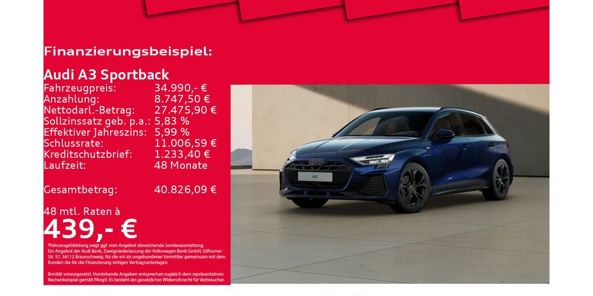 Audi A3 16.572 km 34.990 &euro; Hannover 30179