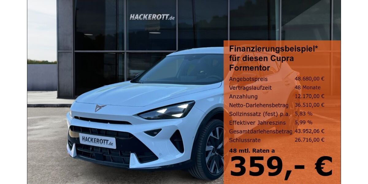 Cupra Formentor 4.494 km 48.680 € Hannover 30165