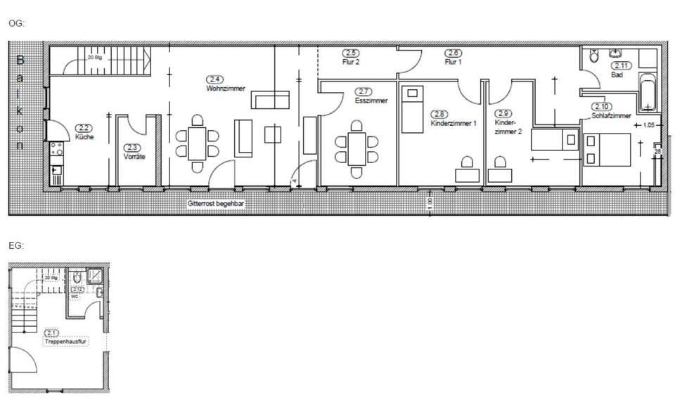 Etagenwohnung Langenhagen - 5 Zimmer, 185 m&sup2;, 1.950&euro; | Angebot:24594219