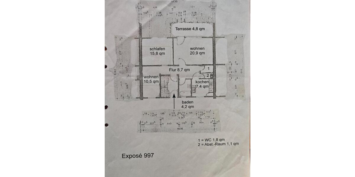 Erdgeschoßwohnung Wedemark - 3 Zimmer, 75 m&sup2;, 195.000&euro; | Angebot:26266628