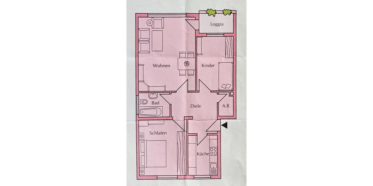 Etagenwohnung Hemmingen - 3 Zimmer, 75 m&sup2;, 199.000&euro; | Angebot:26496681