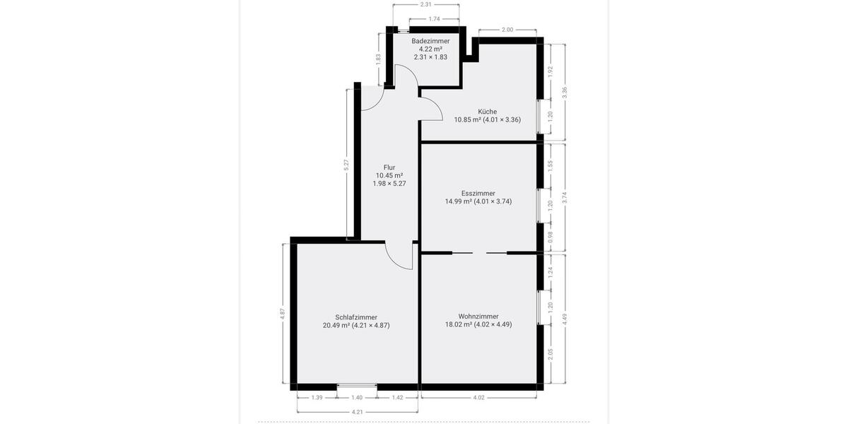 Etagenwohnung Bad Nenndorf - 3 Zimmer, 79 m&sup2;, 987&euro; | Angebot:25175674