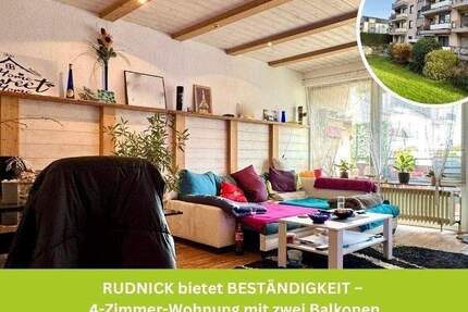 RUDNICK bietet BESTÄNDIGKEIT - 4-Zimmer-Wohnung mit zwei Balkonen 4 zimmer