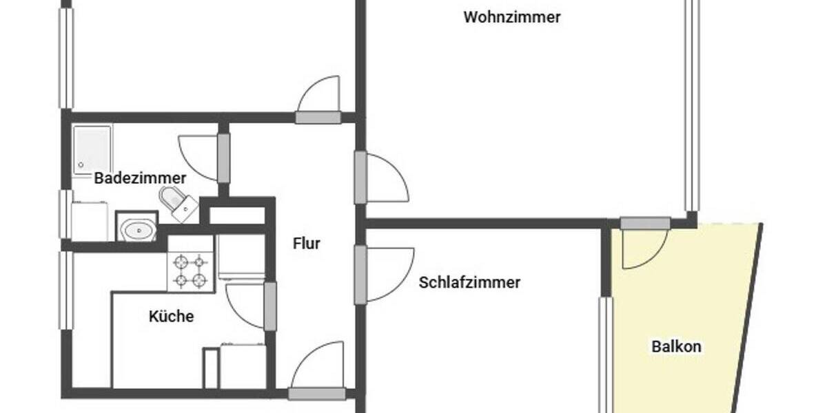 Etagenwohnung Hannover Misburg-Nord - 3 Zimmer, 59 m&sup2;, 145.000&euro; | Angebot:26917191