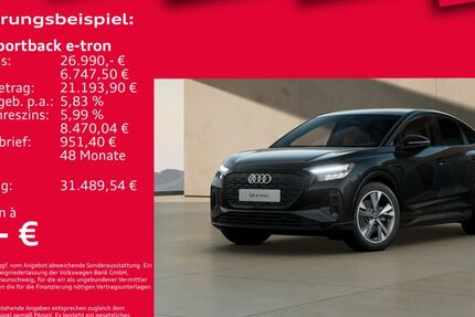 Audi Q4 e-tron 27.723 km 26.990 € Hannover 30179