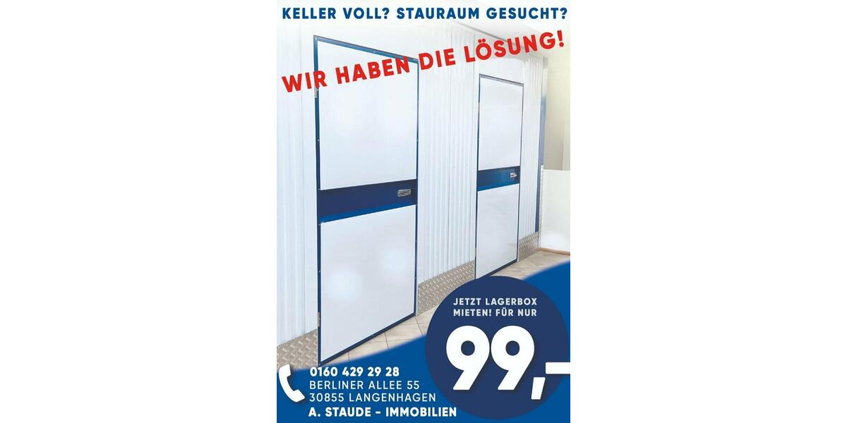 Lagerbox Lagerfläche zu vermieten, Selfstorage 247 zimmer