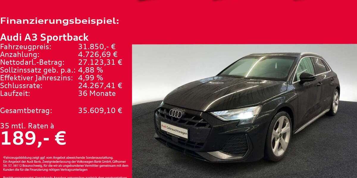 Audi A3 17.476 km 31.850 &euro; Hannover 30179