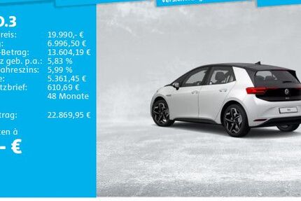 VW ID.3 52.699 km 19.990 € Lehrte 31275