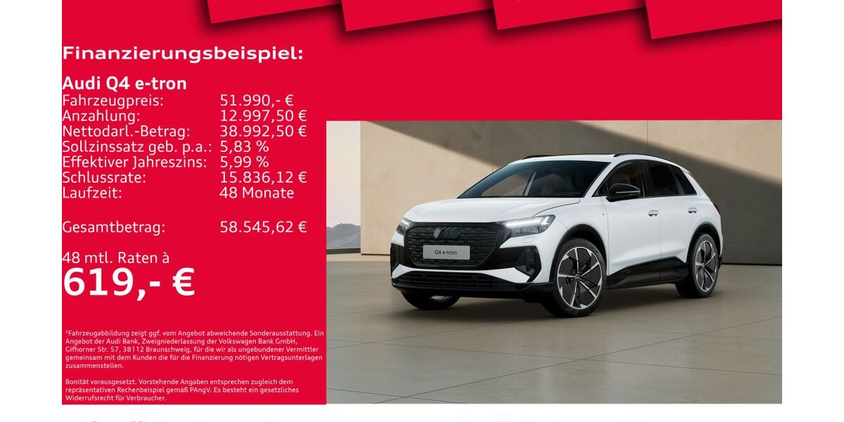 Audi Q4 e-tron 10.441 km 51.990 € Hannover 30179