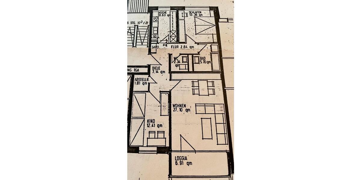 Schöne und zentrale 3-Zimmer-Wohnung im Grünen 3 zimmer