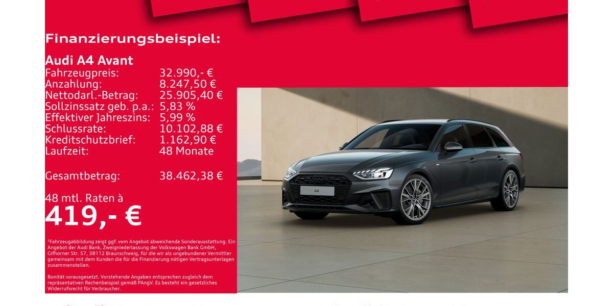 Audi A4 37.233 km 32.990 &euro; Hannover 30179