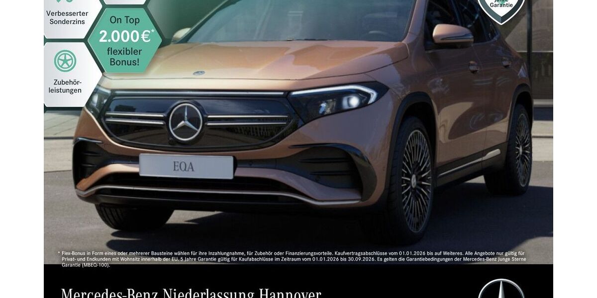 Mercedes-Benz EQA 45.455 km 32.890 &euro; Hannover/Langenhagen 30855