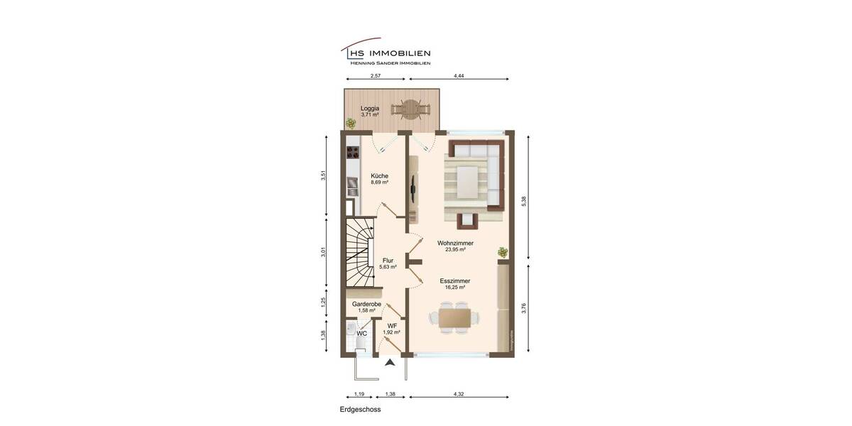 Reihenmittelhaus Garbsen Altgarbsen - 5 Zimmer, 150 m&sup2;, 348.500&euro; | Angebot:26400929
