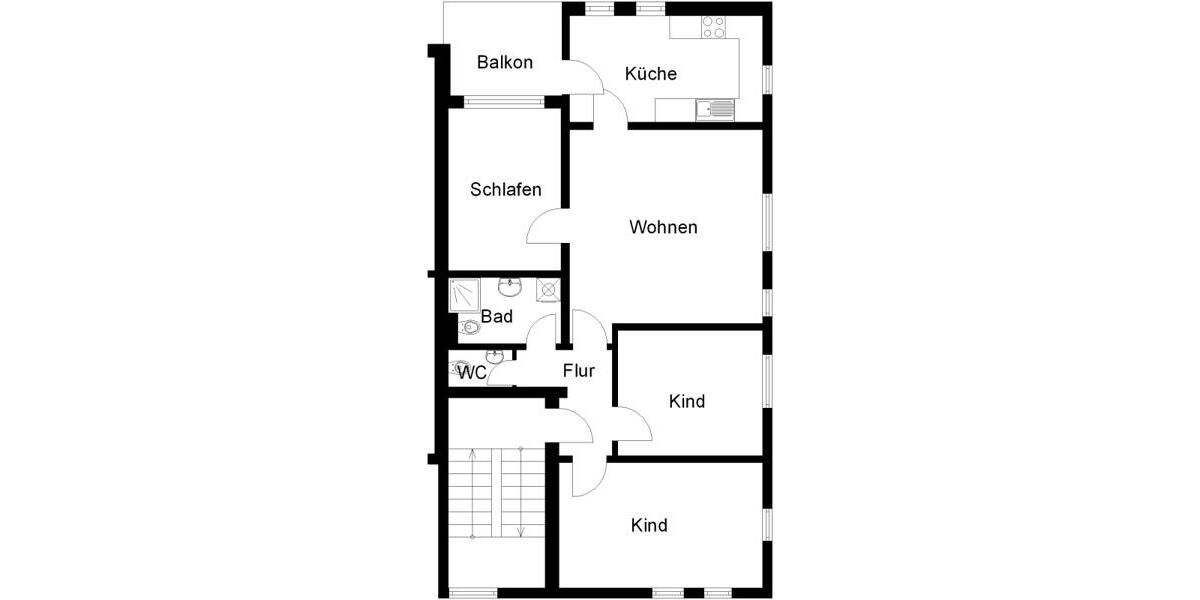 Schöner Wohnen: geräumige 4-Zimmer-Wohnung 4 zimmer