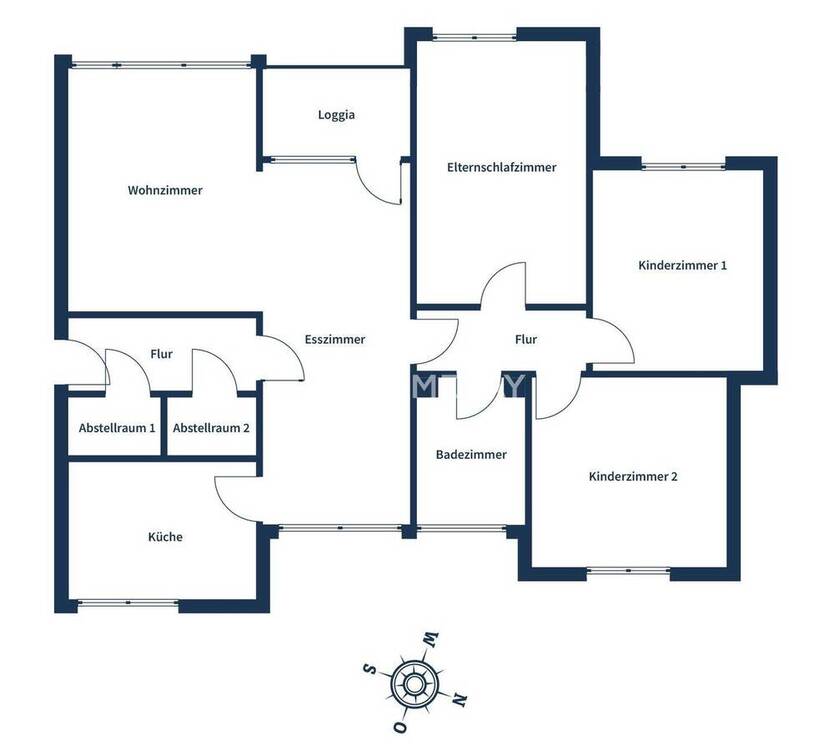 Geräumige 4-Zimmer-Wohnung mit Loggia in zentraler Lage von Sarstedt