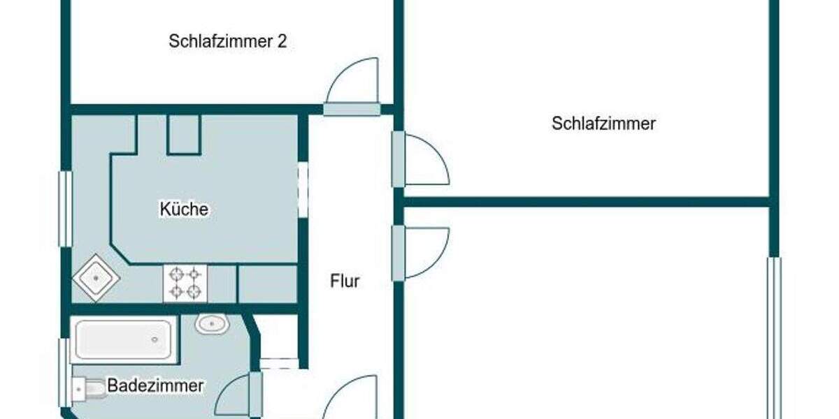 Ruhige 3 Zimmer Dach-Geschosswohnung (Sanierungsbedürftig) in Schulenburg 3 zimmer