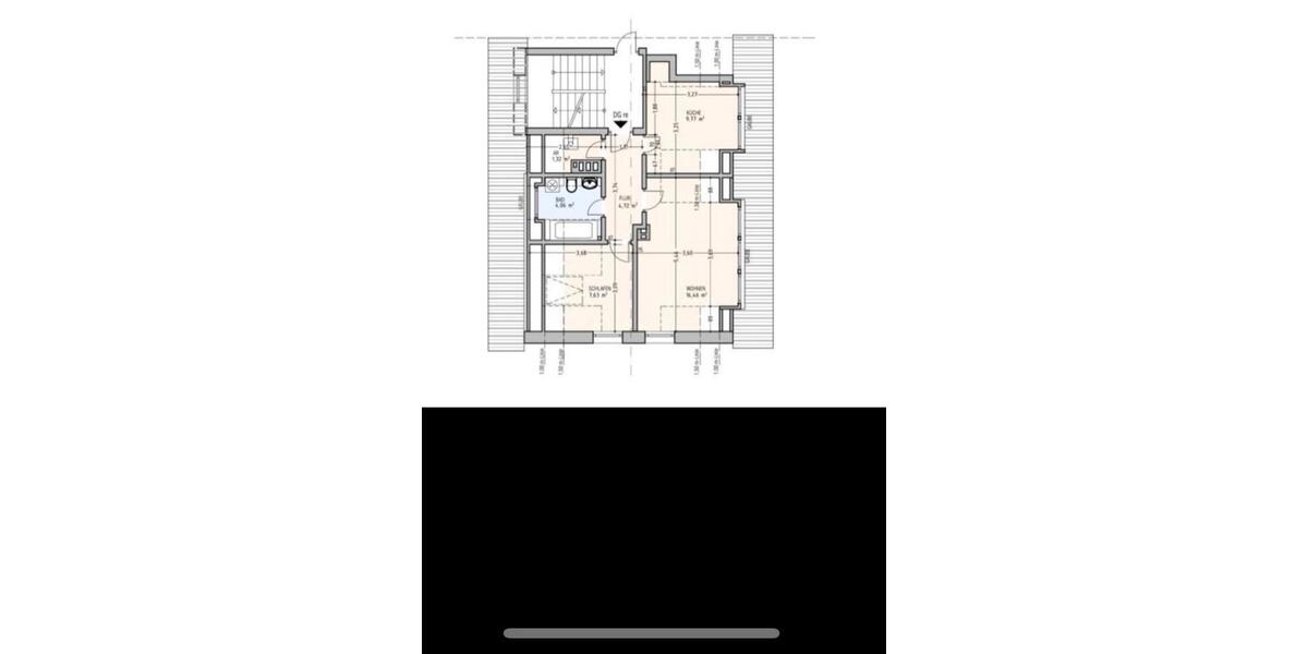 Dachgeschoßwohnung Hannover Ricklingen - 2 Zimmer, 46 m&sup2;, 129.000&euro; | Angebot:26249011