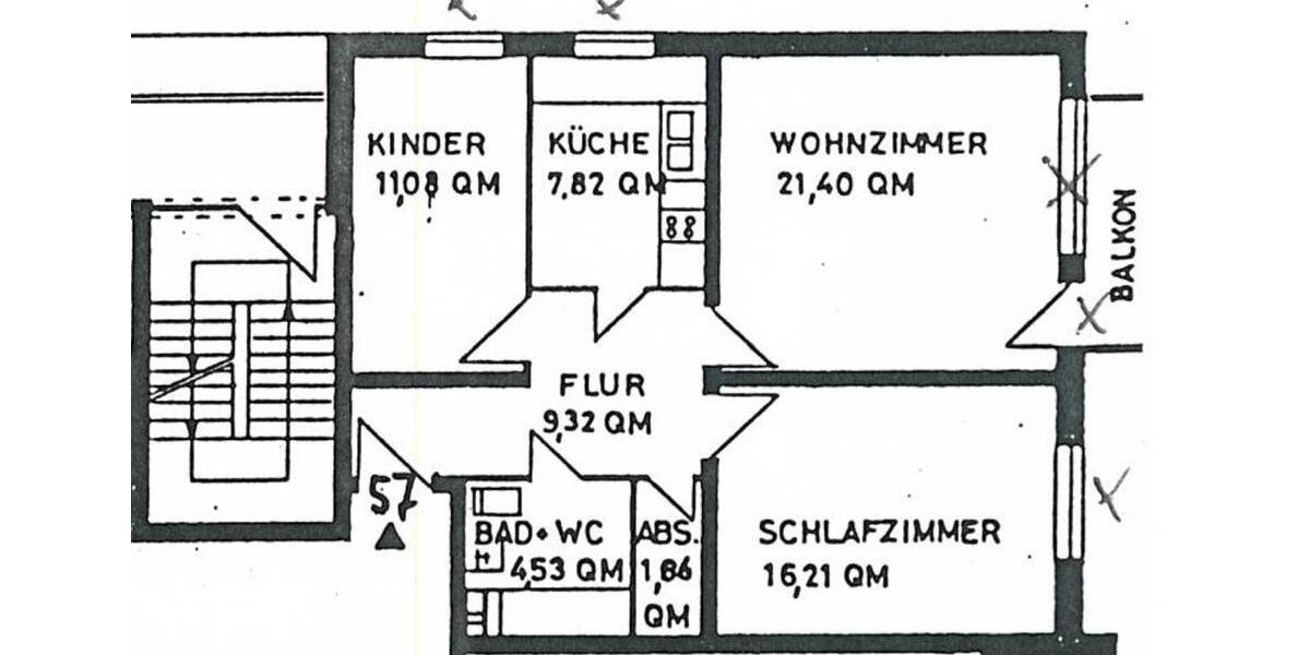 Etagenwohnung Laatzen - 3 Zimmer, 75 m&sup2;, 195.000&euro; | Angebot:26483636