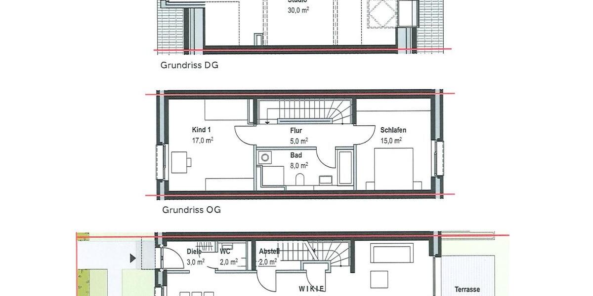Reihenhaus Isernhagen - 4 Zimmer, 128 m&sup2;, 1.950&euro; | Angebot:27607887