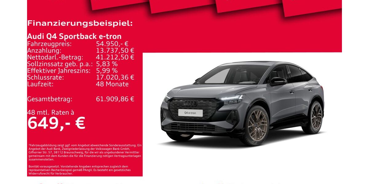 Audi Q4 e-tron 11.300 km 54.950 &euro; Hannover 30179