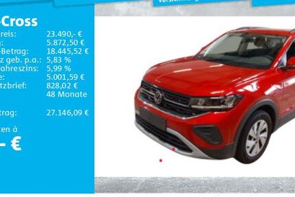 VW T-Cross 10.743 km 23.490 &euro; Hannover 30655