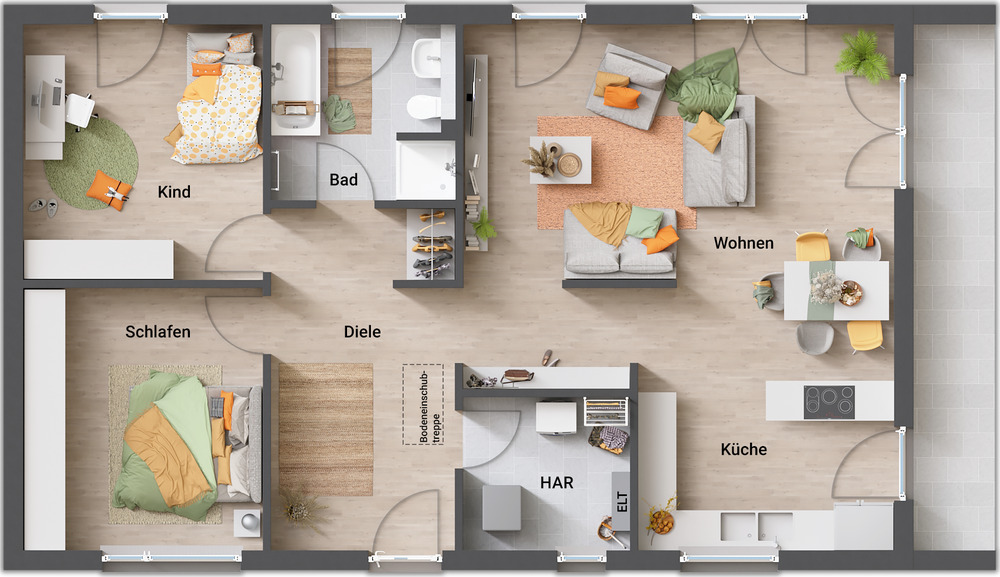 Bungalow Springe Lüdersen - 3 Zimmer, 102 m&sup2;, 522.780&euro; | Angebot:26029897