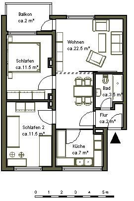 Stop! 3- Zimmerwohnung in Hannover-Sahlkamp 3 zimmer