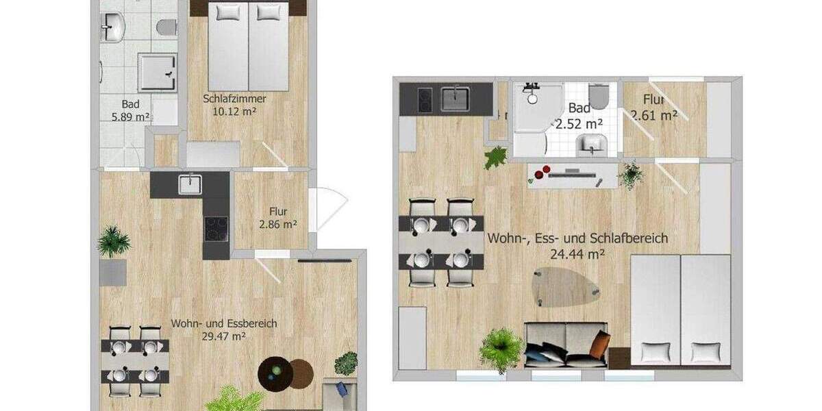 Attraktives Doppel-Paket: Zwei gepflegte Eigentumswohnungen von Privat zu verkaufen 3 zimmer