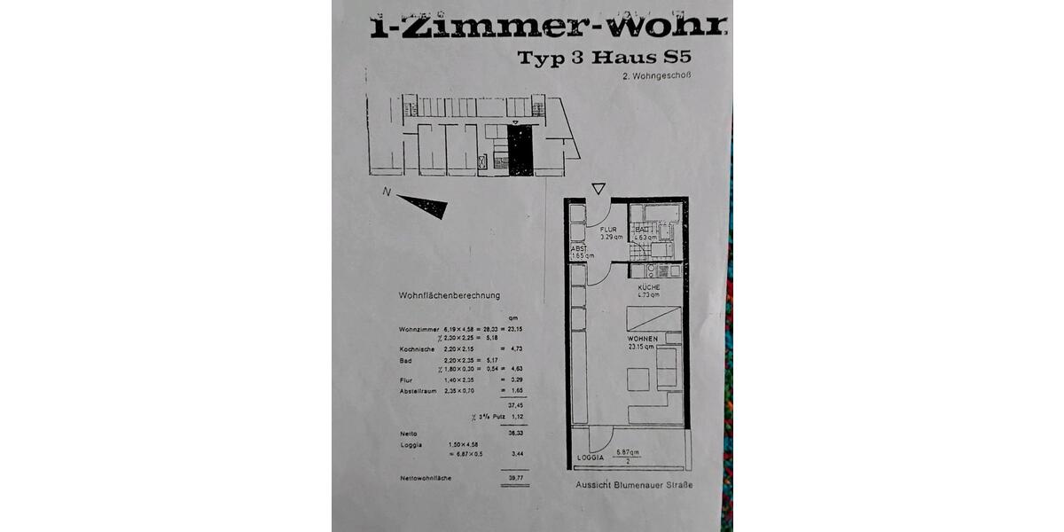 Etagenwohnung Hannover Vahrenwald-List - 1 Zimmer, 40 m&sup2;, 49.000&euro; | Angebot:26241884