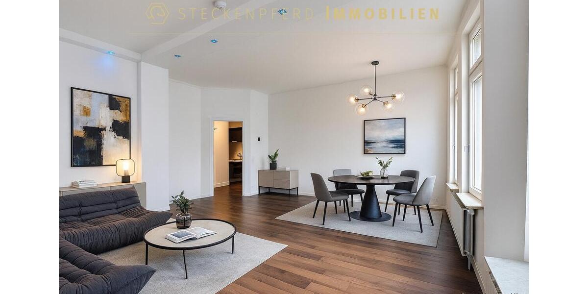 Stilvoll sanierter Altbau – Großzügige 3-Zimmer-Wohnung mit 2 Balkonen 3 zimmer