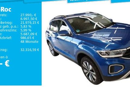 VW T-Roc 17.961 km 27.990 € Hannover 30655