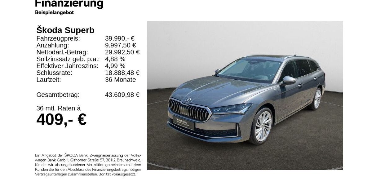 Skoda Superb 50.489 km 39.670 &euro; Hildesheim 31137