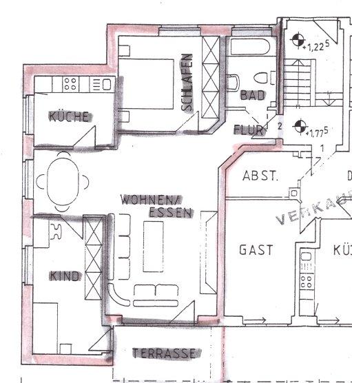 Erdgeschoßwohnung Bad Nenndorf - 3 Zimmer, 71 m&sup2;, 219.000&euro; | Angebot:26655571