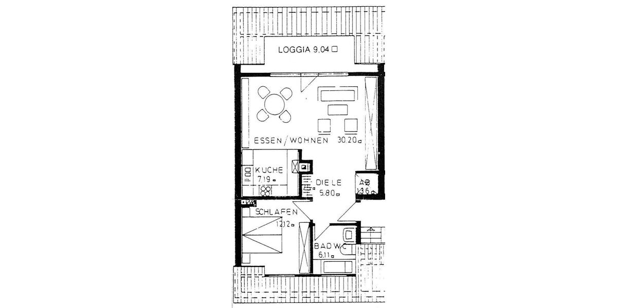 Dachgeschoßwohnung Hildesheim Himmelsthür - 2 Zimmer, 69 m&sup2;, 650&euro; | Angebot:26440255