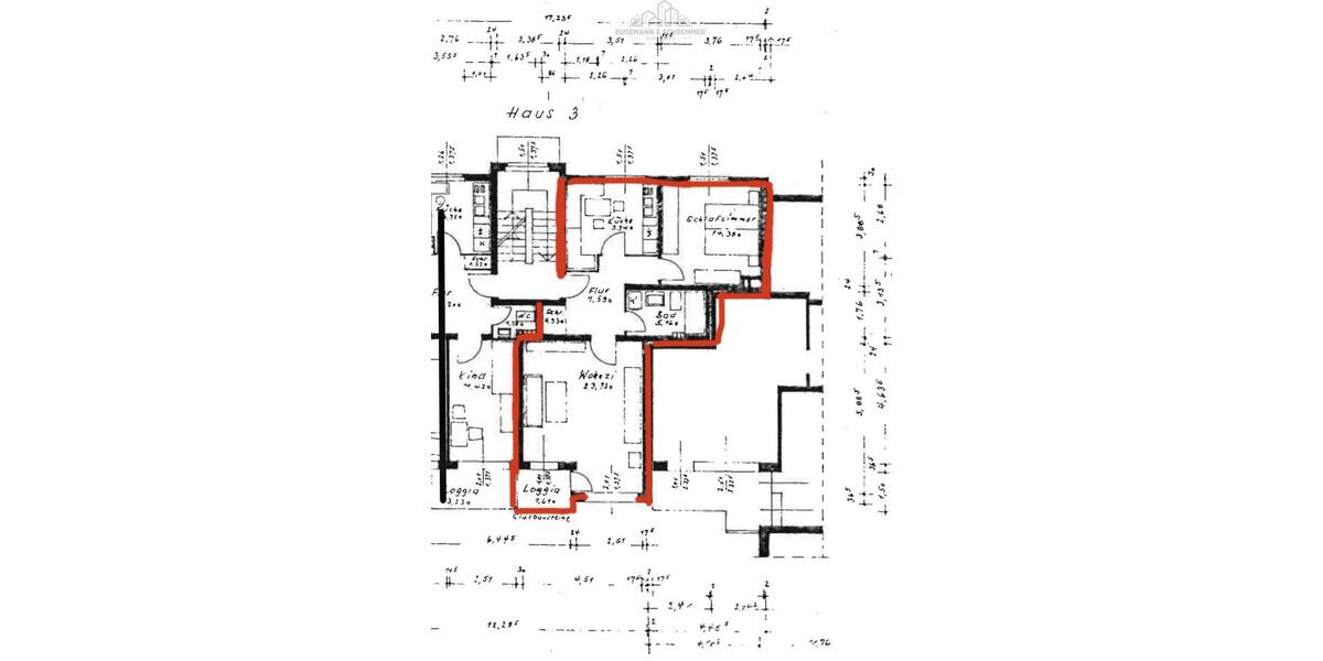 Etagenwohnung Garbsen Berenbostel - 2 Zimmer, 63 m&sup2;, 693&euro; | Angebot:26013277