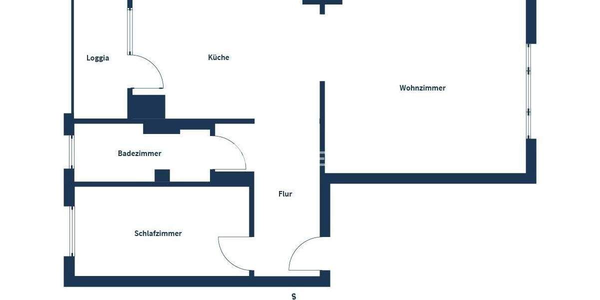Stilvoll, zentral & bezugsfrei: Sanierte 2-Zimmer-Wohnung mit Loggia in der Südstadt 2 zimmer