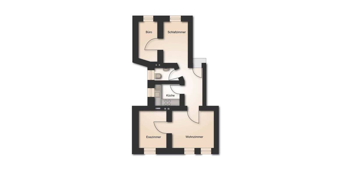 Etagenwohnung Hannover Vahrenwald - 4 Zimmer, 56 m&sup2;, 115.000&euro; | Angebot:26695120