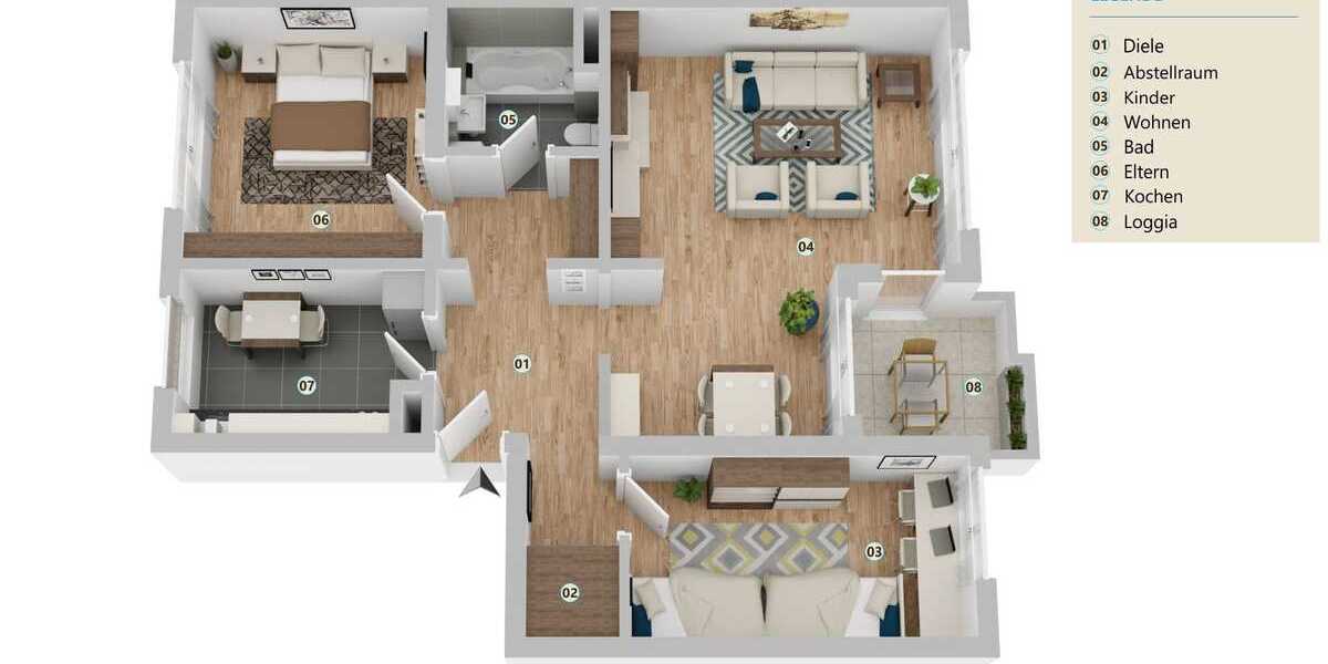 Modernes Wohnen in zentraler Lage 3 zimmer