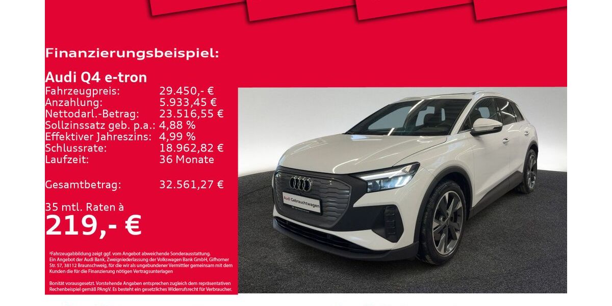 Audi Q4 e-tron 87.811 km 29.450 &euro; Hannover 30179