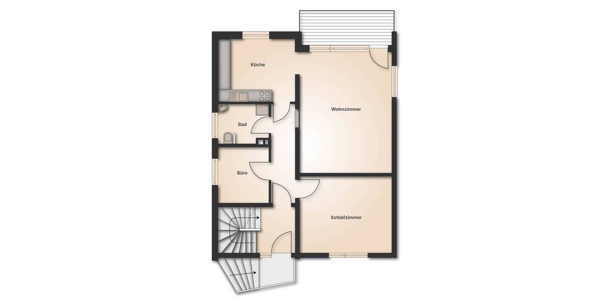 Etagenwohnung Hannover Heideviertel - 3 Zimmer, 75 m&sup2;, 750&euro; | Angebot:26875080