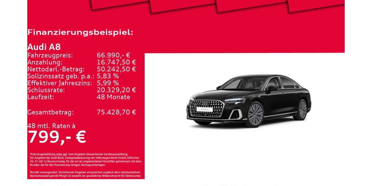 Audi A8 48.210 km 66.990 &euro; Hannover 30179