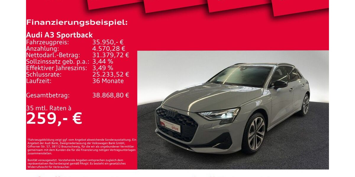 Audi A3 12.941 km 35.950 &euro; Hannover 30179