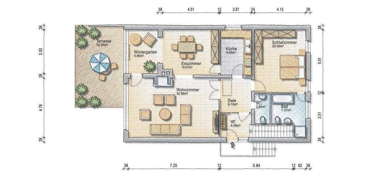 Einfamilienhaus Hannover / Kirchrode Kirchrode - 6 Zimmer, 215 m&sup2;, 840.000&euro; | Angebot:25211926