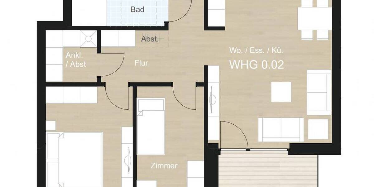 Etagenwohnung Springe Bennigsen - 3 Zimmer, 67 m&sup2;, 92.500&euro; | Angebot:26805848